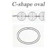 C-Shape pinning oval (Kleinmenge)