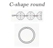 C-Shape pinning round (Kleinmenge)